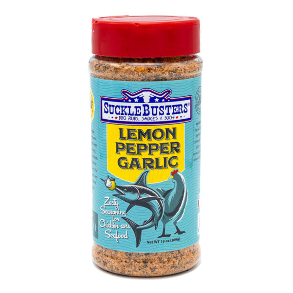Приправа для рыбы, птицы и барбекю Suckle Busters Lemon Pepper Garlic, пл/б, 369 г