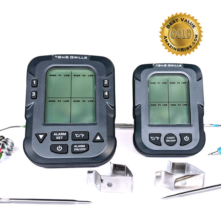 Цифровой термометр для мяса SnS-500, беспроводной термометр sns-500 (приемник и передатчик)