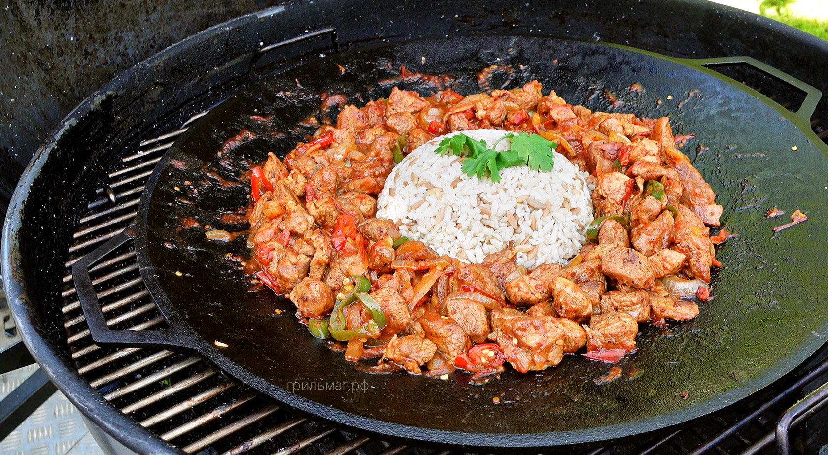 садж на гриле