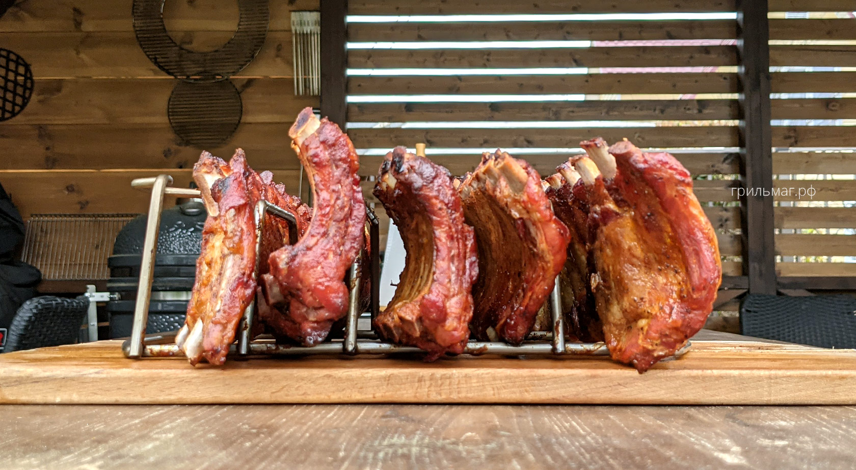 Подставка для ребрышек барбекю и ее возможности ребра на подставке для ребрышек