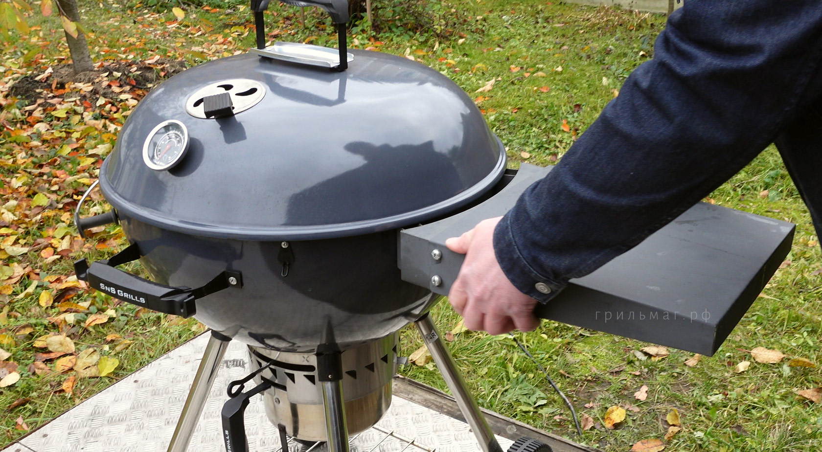 Обзор угольного гриля SnS Kettle Обзор угольного гриля SnS Kettle