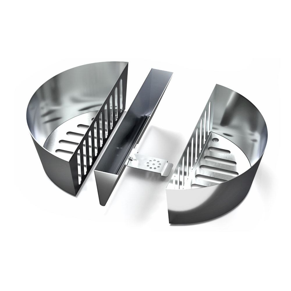 Лотки для угля SnS FireBaskets 2 в 1, нерж. Лотки для угля SnS FireBaskets 2 в 1, нерж. - Image 1