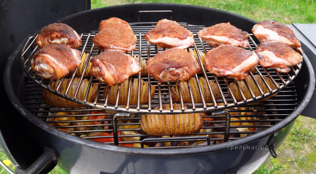 9 рецептов для гриля с подставкой 2-го уровня SnS