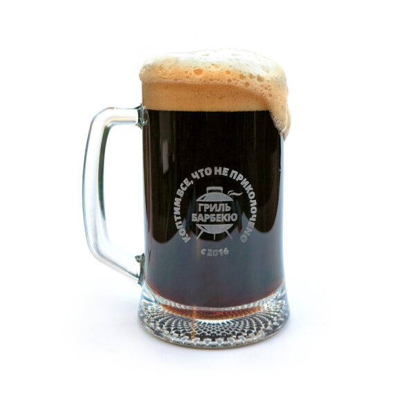 Кружка «Гриль-Барбекю Клуб», стекло, 0,5 л